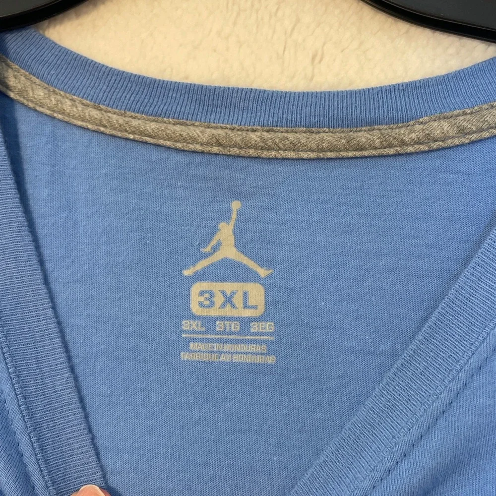 Jordan 3XL T-Shirt Blue Basketball Jumpman 23 Graphic Tee Menswear Activewear